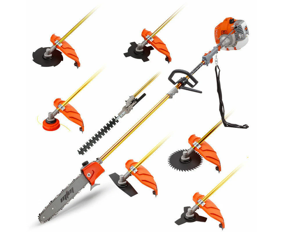 MTM 62CC Pole Chainsaw Hedge Trimmer Brush Cutter Whipper Snipper Multi Tool Saw