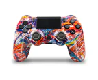 High Quality Gamepad Wireless Pro Game Controller for PlayStation 4 - Colourful line art