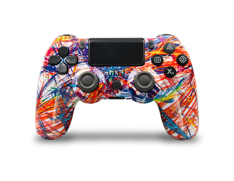 High Quality Gamepad Wireless Pro Game Controller for PlayStation 4 - Colourful line art