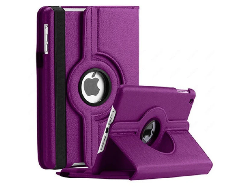 iCasely Ipad Rotation Smart Case 10.2/10.5 Inch Cover Protector 7th 8th Gen Rotating 360 Degree Stand Cover Leather Case Dark Purple