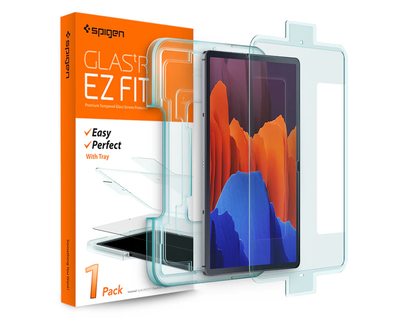 Spigen Genuine SPIGEN Glas.tR EZ Fit Tempered Glass for Samsung Galaxy Tab S8 Plus / S7 Plus / Tab S7 Plus 5G 12.4 Screen Protector 1 Pc/Pack - Clear