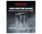 6 x Musashi High Protein Shakes Chocolate 375mL