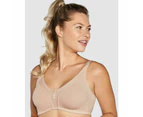 Naturana Moulded Wirefree Soft Cup Minimiser Bra in White