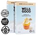 2 x Well & Good Gluten, Nut & Dairy Free Vanilla Cupcake Mix 510g 1
