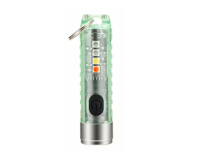 Mini Rechargeable Torch - 450 Lumens - Max Beam Distance - upto 150 Metres - Green - Green