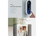 360 Qihoo D819 Wireless Smart Video Doorbell Chime AI Face Recognition Motion Detect
