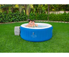 Bestway 170x66cm Lay-Z-Spa Byron Bay AirJet Inflatable Hot Tub - Blue