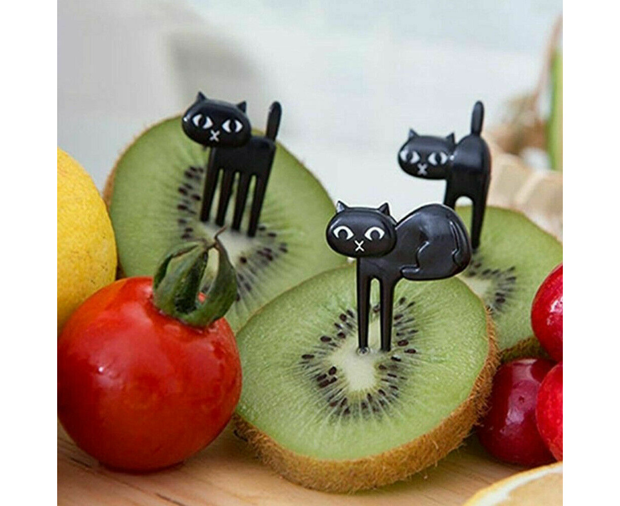 10/50Pcs Mini Animal Food Picks for Kids Cute Food Fruit Fork Bento Box  Decor AU