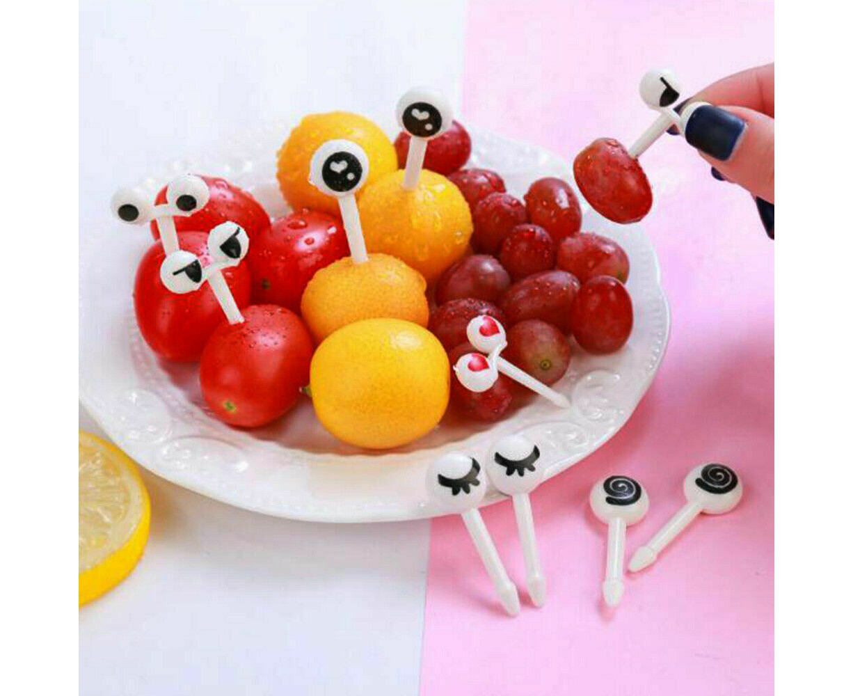 10/50Pcs Mini Animal Food Picks for Kids Cute Food Fruit Fork Bento Box  Decor AU