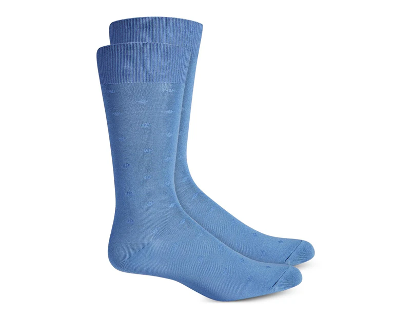 Perry Ellis Portfolio Men's Socks Crew Socks - Color: Summer Navy