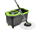 Stainless Steel Microfiber 360 Spin Mop 10L