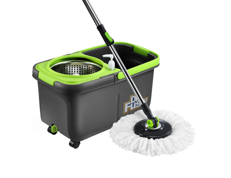 Stainless Steel Microfiber 360 Spin Mop 10L