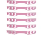 Adjustable Mask Strap Extender for Kids Relieving Pressure and Pain Elasticity Ear Hook,3 Gear Anti-Tightening Ear Extension Strap for Masks 6PCS - Pink