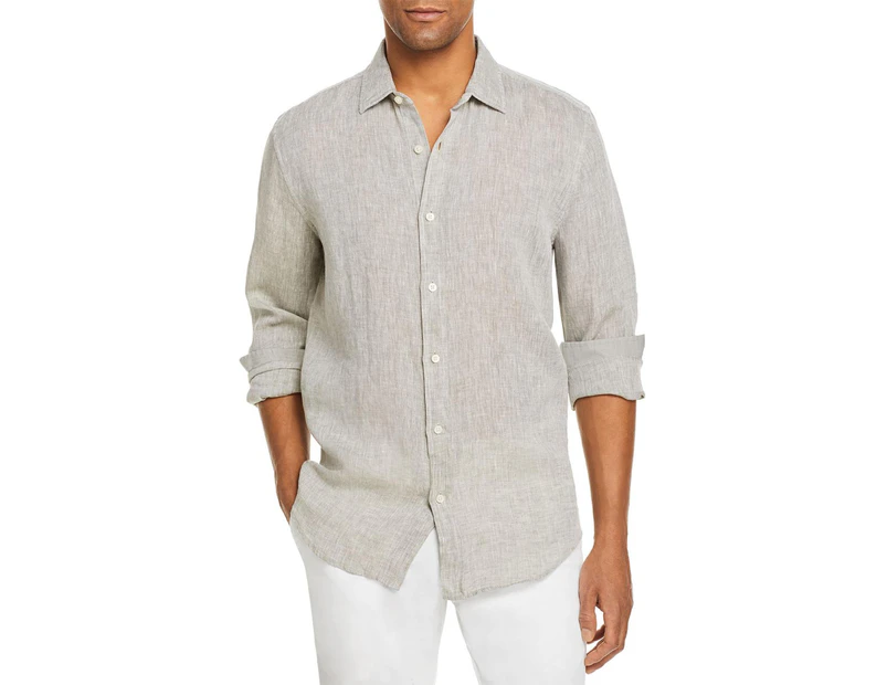 The Men's Store Men's Casual Shirts Button-Down Shirt - Color: Dark Olive
