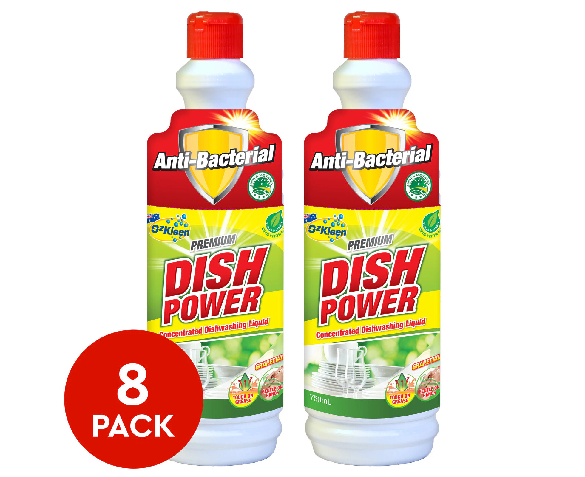 8PK 750ml Dish Power Dishwashing Liquid