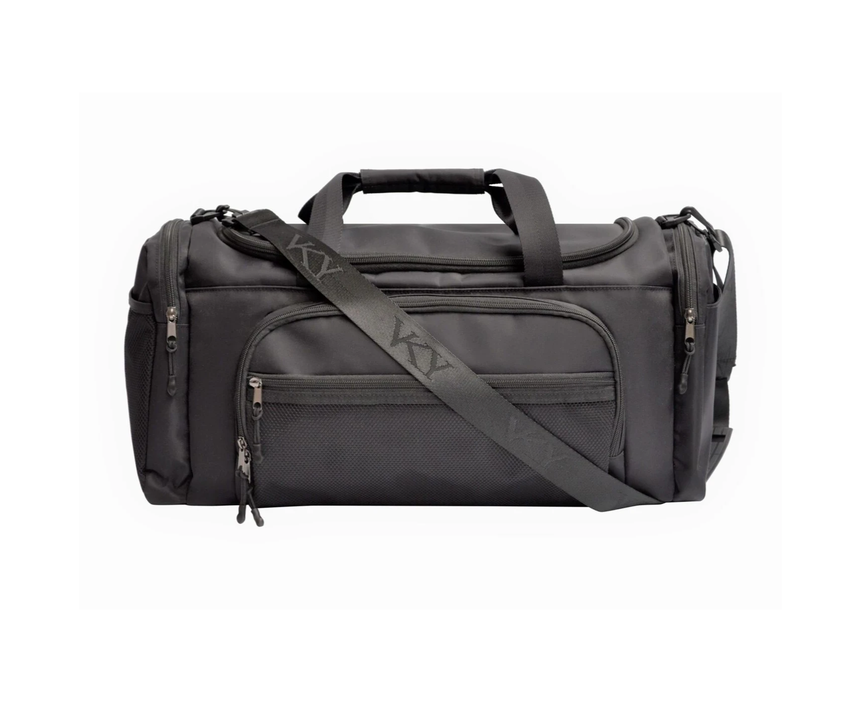 Unisex Vky Sports Gym Sport Travel Weekender Duffel Bag - Black