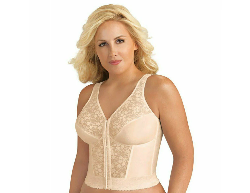 Exquisite Form Plus Size Wireless Side Shaping Soft Bra in Rose Beige