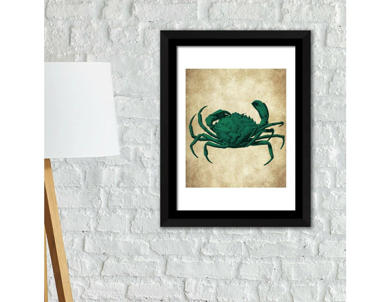 Walplus Framed Art Crab Wall Or Table Art Poster Decorative Frame Self-Adhesive