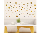 Gold Metallic Dots Home Decor, Nursery Decor, Big Wall Decor, Wall Stickers Diy