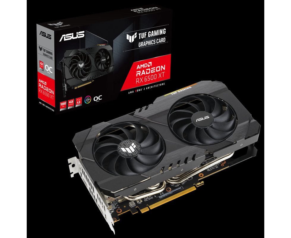 Asus (while Stock Lasts!) Asus Amd Radeon Tuf rx6500xt o4g gaming Tuf Rx  6500 Xt 4g Gddr6 Oc Edition 2825mhz Boost, Pci Express 4. | Catch.com.au