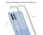 Samsung Galaxy A71 5G Case, Genuine MOKO Hybrid Hard PC + TPU Bumper Cover - Clear