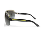 Carrera Topcar 1 KBN PT Shiny Black & Yellow/Grey Gradient Unisex Shield Sunglasses
