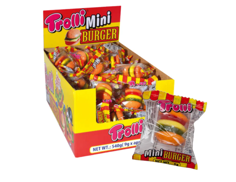 Trolli Mini Burger 9g - 60 Piece Pack