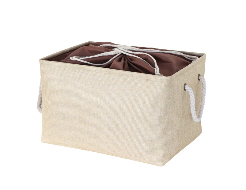 Foldable Cotton Storage Basket - Grey