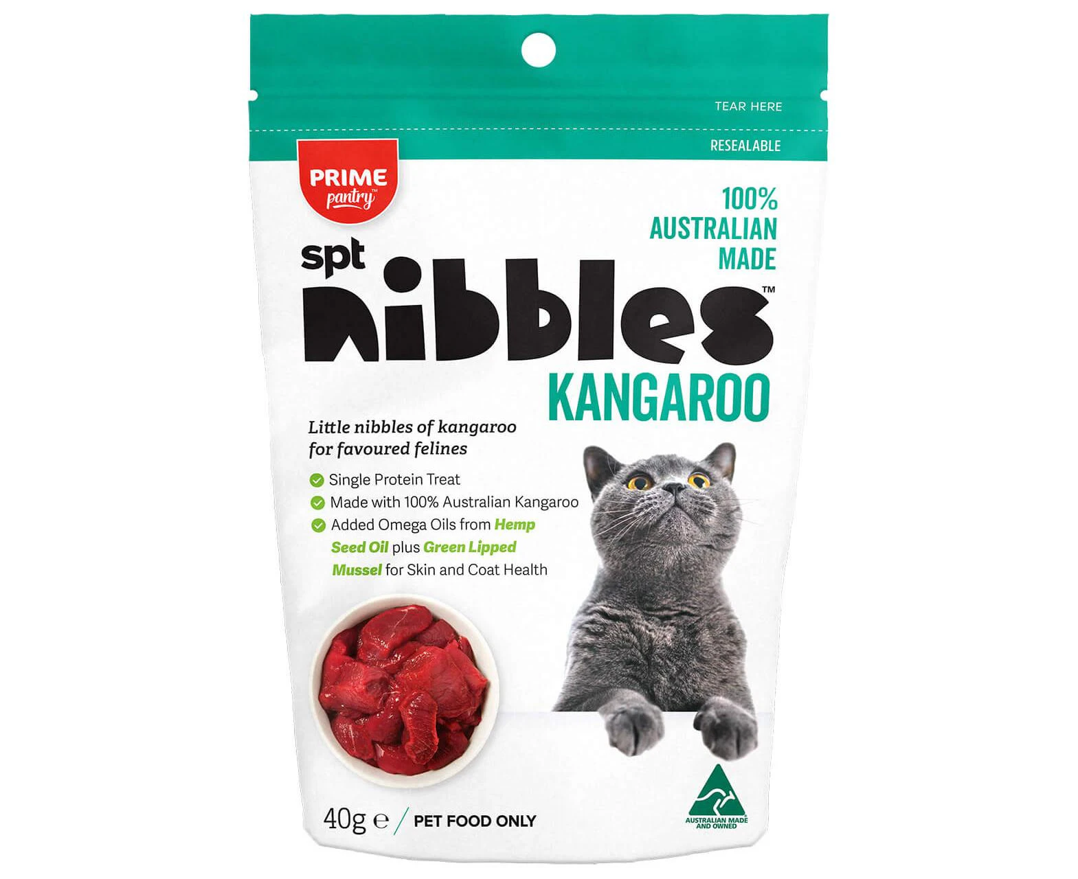 Nibbles Kangaroo Cat Treats 40g