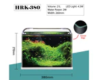 SUNSUN HRK-380 21L Open top Curved Front View Aquarium Fish Tank Complete Set