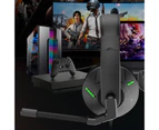 Gaming Headphone Comfortable to Wear 3D Surround Sound ABS Wired Gamer Headset with Microphone for PS for XBOX