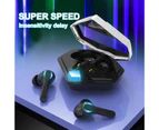 Wireless Earphone High Fidelity Long Standby Time Non-delayed Bluetooth5.1 Stereo In-ear Headphone for Playing Games