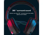 AJAZZ AX365 Wired Headphone Over-ear Noise Reduction Ergonomic USB/3.5mm 7.1 Surround Sound Gaming Headset for Desktop-Black 3.5mm Plug