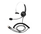 H300 Telephone Headset Lossless Noise Reduction Breathable Dual 3.5mm Call Center Communication Headphone for Truck Driver Office