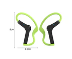 Bluetooth-compatible Earphone Ear Hook Noise Reduction Waterproof Stereo Wireless Sports Headphone for Running-Light Green