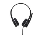SY-G30 Wired Headphone Comfortable Noise Reduction Over-Ear Computer Headphone with Microphone for Online Course-Black B