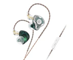 KZ EDS Wired Earphone Line Control Moving-coil with Microphone HiFi Sound In-ear Sports Earbud for Phone-Cyan 2