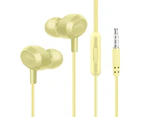 L204 Wired Earphone In-ear Powerful Bass Dual Drive 3.5mm Sports Stereo Earbuds with Mic for Mobile Phone
