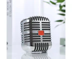 T20 Mini Bluetooth-compatible 4.2 Wireless Dual Speakers Loudspeaker Music Player for Home-Silver Gray