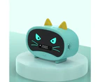 Bluetooth-compatible Speaker Mini Portable Alarm Clock Cute Cartoon Cat Wireless Loudspeaker for Outdoor-I