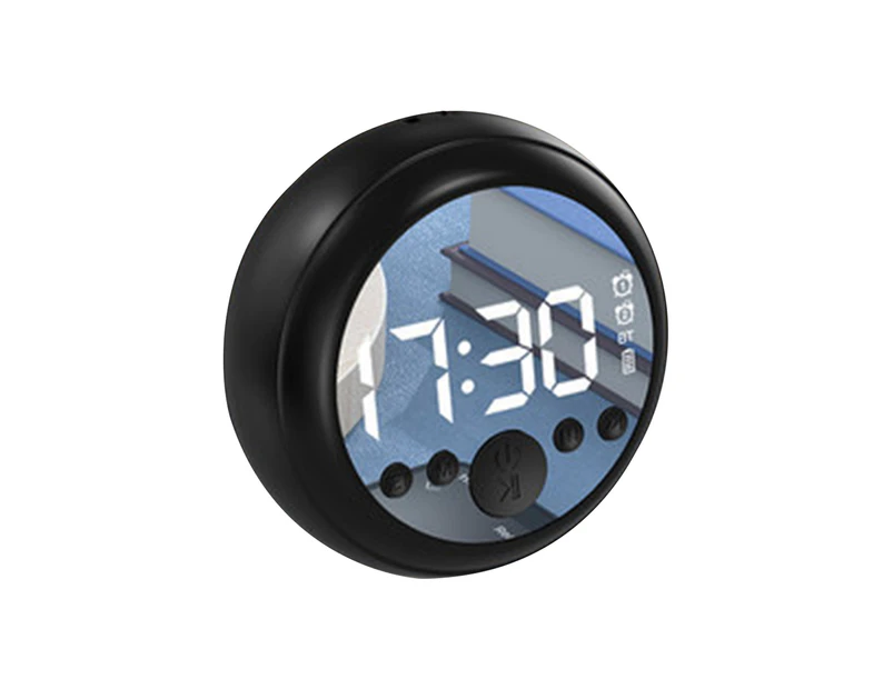 Bluetooth-compatible Speaker Mini Portable LED Alarm Clock Voice Broadcast Wireless Loudspeaker for Home