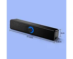 Bluetooth-compatible 5.0 Speaker Universal Stereo Surround Wired Computer Soundbar Subwoofer for PC-A