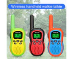 3Pcs Retevis RA17 Kids Walkie Talkie Handheld 22 Channels 0.5W Mini Wireless FRS Two Way Radio for Camping-U.S. frequency Red Yellow Blue