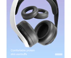 1 Pair Headphone Sleeves Waterproof Replaceable Breathable Soft Headset Ear Pads for Sony PS5 Wireless Plus 3D-Black 2