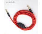 Audio Earphone Cable Professional Red Braided Gaming Headphone Cable for Logitech Astro A10 A30 A40