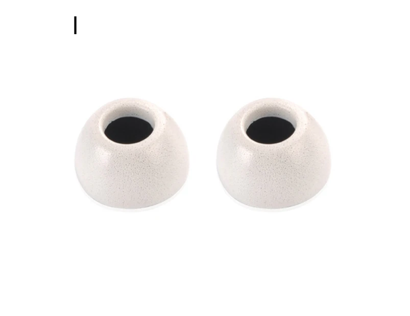 1 Pair Ear Tips Cap  Passive Noise Canceling Earphone Tips Cover for Samsung Galaxy Buds Pro for Sennheiser for 1MORE for Xiaomi-Grey L