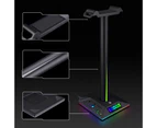 Headset Stand Stable Base RGB ABS Touch Control Gaming Earphone Placing Rack for Home