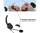 H300 Telephone Headset Noise Cancelling High Fidelity Comfortable 3.5mm 2.5mm RJ9 MIC Customer Service Headset for Business-RJ9 Plug