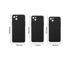 Phone Back Shell Anti-fall Shock-proof Ultra-thin TPU Solid Color Phone Case for iPhone 13 Mini/13/13 Pro/13 Pro Max-Black for iPhone 13