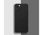 Phone Back Shell Anti-fall Shock-proof Ultra-thin TPU Solid Color Phone Case for iPhone 13 Mini/13/13 Pro/13 Pro Max-Black for iPhone 13 Pro